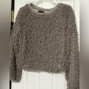 Fate Textured Gray Sweater
